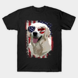 American Flag Great Pyrenees Dreams, Trendy Tee Collection for Dog Enthusiasts T-Shirt